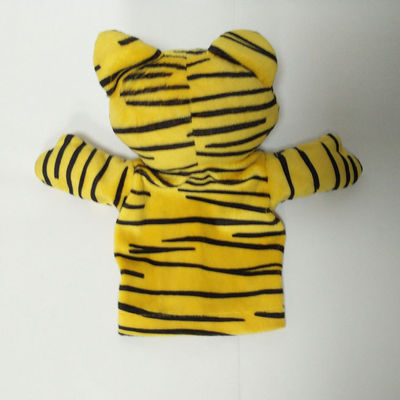 Van het de Pluchespeelgoed van nieuwigheidstiger leopard plush animal puppet de Zachte Handpoppen
