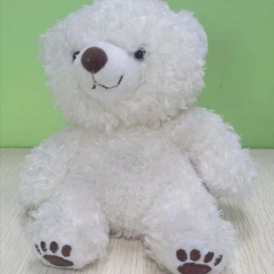 18*15cm Gepersonaliseerd Klein Wit Teddy Bear Washable