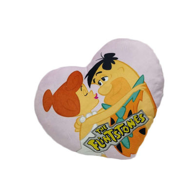 Het hart Gevormde van de het Huwelijkspluche van het Liefdehoofdkussen Embleem van het het Kussenborduurwerk