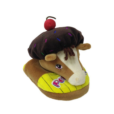 Gele Melkkoe Zachte Pluche Gevulde Dierlijke Modelleringspluche Flip Flop