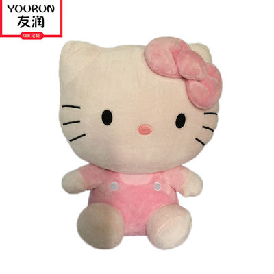 Aangepast Wit Hello Kitty Cat Plush Toys Stuffed Animal ISO9001