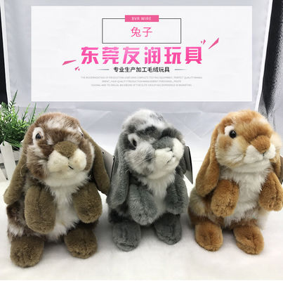 30cm de Daggift van Hoog de Pluchedoll van het Simulatiekonijn Gray Stuffed Bunny Valentine ' S