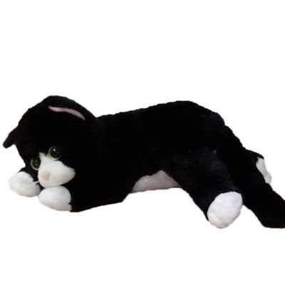 40CM het Zwart-witte Cat Stuffed Animal 100% Speelgoed van de Polyester Dierlijke Pluche