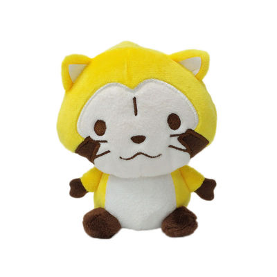 25cm van het de Pluchespeelgoed van de Borduurwerkdouane het Dierlijke Gele Civet Cat Stuffed Animal