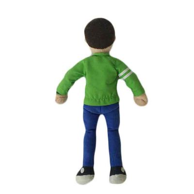 35cm Groen Sportendoll Pluche Gevuld Speelgoed Kleurrijk Leuk Zacht Toy Gift