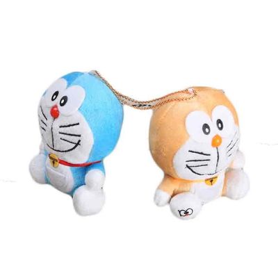 Veilige Geurloze Dingdang Cat Plush Keychain Pp Cotton Gevulde Cat Keychain
