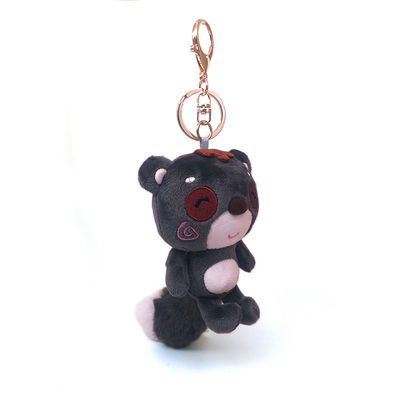 10cm Mini Black Plush Teddy Bear Zeer belangrijke de Tegenhangeroem van de kettingszak
