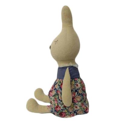 Het in te ademen Bunny Stuffed Plush Toys Floral-Zachte Stuk speelgoed van het Rokkonijn