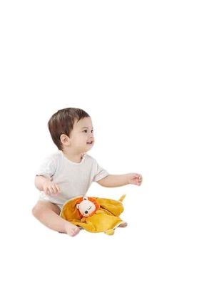 0-1 Handpop Toy Baby Comforting Towel van de Éénjarigen de Pasgeboren Gevulde Dierlijke Pluche