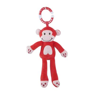 De rode Dieren van Toy Newborn Crib Pendant Crib van de Aappluche Veilige Gevulde