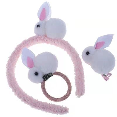 OEM van de Hoofdbandchiliren van de Konijnpluche van de het Haarkabel het Hoofddeksel Zacht Toy Accessories