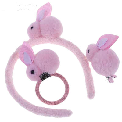 OEM van de Hoofdbandchiliren van de Konijnpluche van de het Haarkabel het Hoofddeksel Zacht Toy Accessories