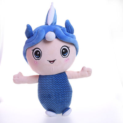 20cm Blauw Pluchemeermin Gevuld Dier voor Baby aan Slaap met