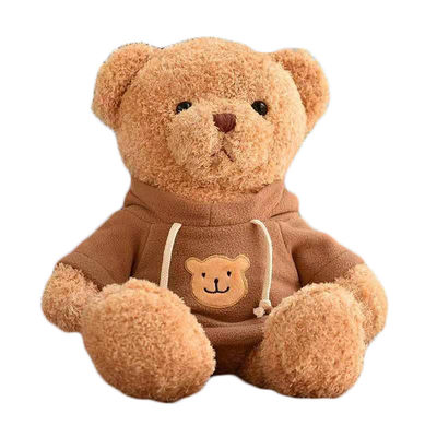 30cm Rood Leuk Klein Hoodie Teddy Bear Plush Toys Girl Slaaphoofdkussen