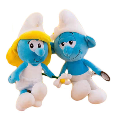 40cm Beeldverhaal Smurf vulde de Dierlijke Anime-Blauwe Vader Blue Sister van het Pluchespeelgoed