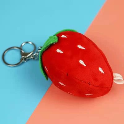 10cm van de de Pluchetegenhanger van de Beeldverhaalaardbei Gift van Toy Keyring For Car Birthday de Zachte