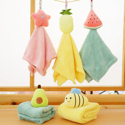 Overhandigt de kinderen Dik gemaakte Beeldverhaal Leuke Vierkante Pluche het Speelgoed van de de Babypluche van het Handdoektoilet