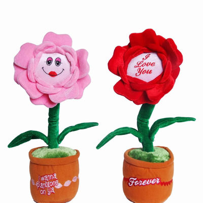 40cm en het Zingen Ingemaakte Pluche die Grappige Bloem Toy Home Decoration Flower dansen