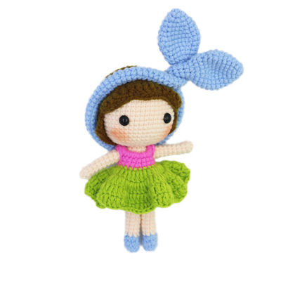 Met de hand gebreide Wollen Doll