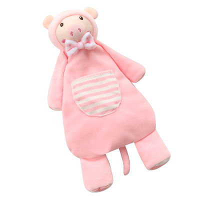 Van het katoenen van de Pluchetoy non shedding animal shaped Beeldverhaalspeeksel van de de Pluchebaby het Speekselhanddoek