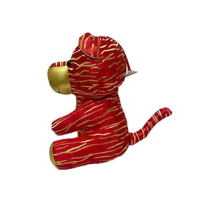 Kunstmatige Chinese het Borduurwerkdraad van Stijltiger plush doll with golden