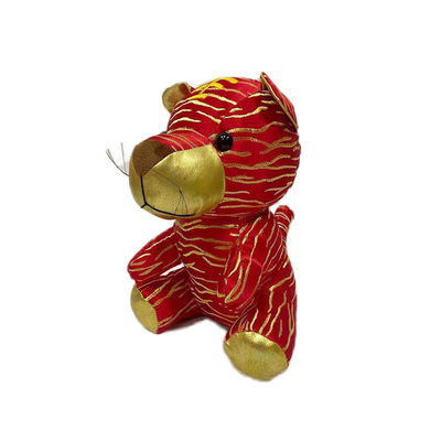 Kunstmatige Chinese het Borduurwerkdraad van Stijltiger plush doll with golden