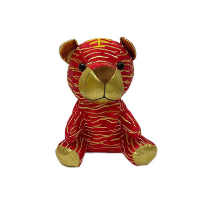 Kunstmatige Chinese het Borduurwerkdraad van Stijltiger plush doll with golden