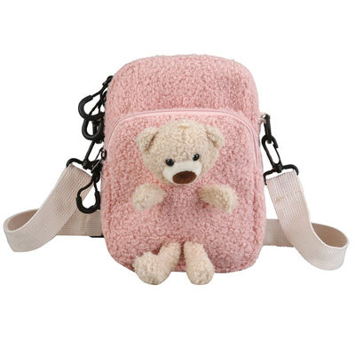 Geen Korte Pluche 3D Teddy Bear Bookbag van Geurkinderen