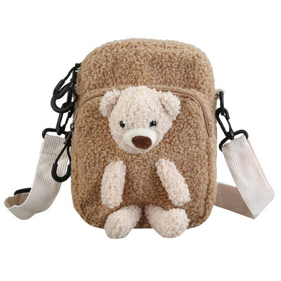Geen Korte Pluche 3D Teddy Bear Bookbag van Geurkinderen