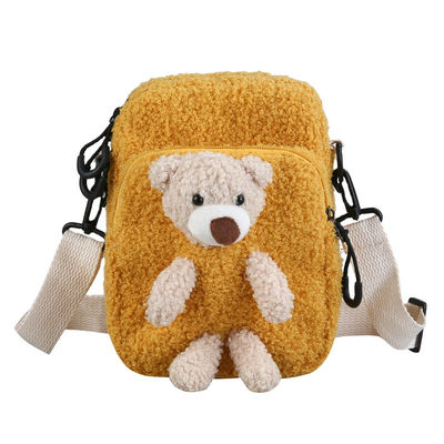 Geen Korte Pluche 3D Teddy Bear Bookbag van Geurkinderen