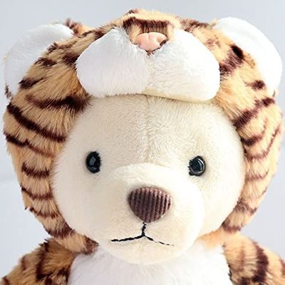 ISO9001 de korte Hoed van Plucheteddy bear with detachable lion