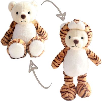 ISO9001 de korte Hoed van Plucheteddy bear with detachable lion