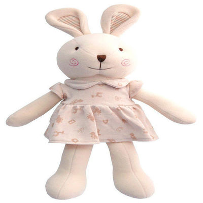 Roze Bunny Soft Toy van hand Wasbare Kinderen 25cm