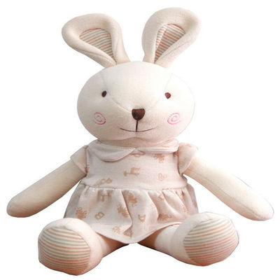Roze Bunny Soft Toy van hand Wasbare Kinderen 25cm