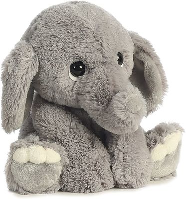 Geen Langzaam verdwijnend Gray Polyester Long Plush Elephant-Speelgoed
