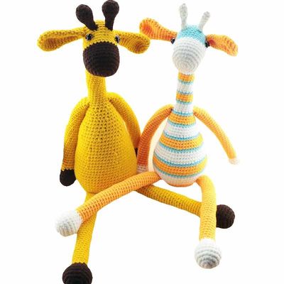 Met de hand gemaakt haak Doll het Breien Babygiraf Aangepaste Groothandel