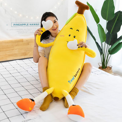 Decoratieve pluche het Huis werpt Hoofdkussen met Banaanontwerp