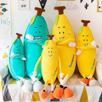 Decoratieve pluche het Huis werpt Hoofdkussen met Banaanontwerp
