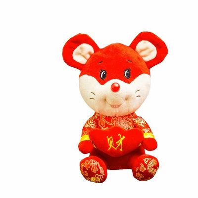 Chinees Stuk speelgoed 25cm van de Dierenriemrat Gevuld Pluche voor Nieuwjaar