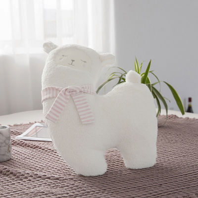 Stuk speelgoed van de Katoenen van het huid het Vriendschappelijke 30cm Polypropyleen het Vullen Alpacapluche