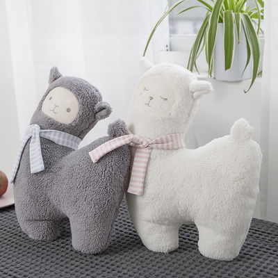 Stuk speelgoed van de Katoenen van het huid het Vriendschappelijke 30cm Polypropyleen het Vullen Alpacapluche