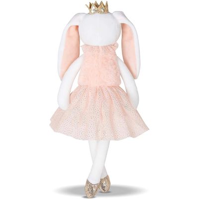 Glanzende Roze het Konijnpluche Toy In Short Skirt van Kroon Lange Oren