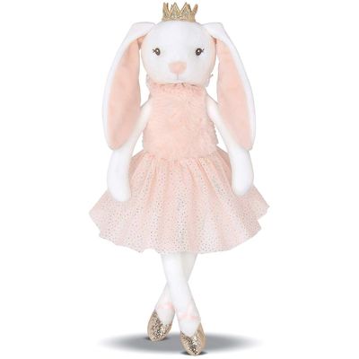 Glanzende Roze het Konijnpluche Toy In Short Skirt van Kroon Lange Oren