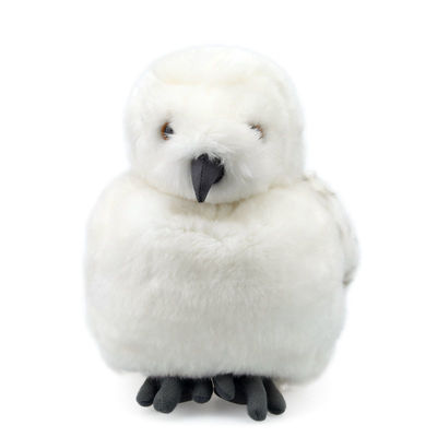 EN71 machine Wasbaar Hoofd Draaibaar Wit Owl Plush Toy