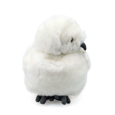 EN71 machine Wasbaar Hoofd Draaibaar Wit Owl Plush Toy
