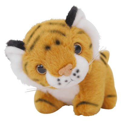 Het Katoenen van de Simulatietiger stuffed doll with polypropylene van EN71 25cm Vullen
