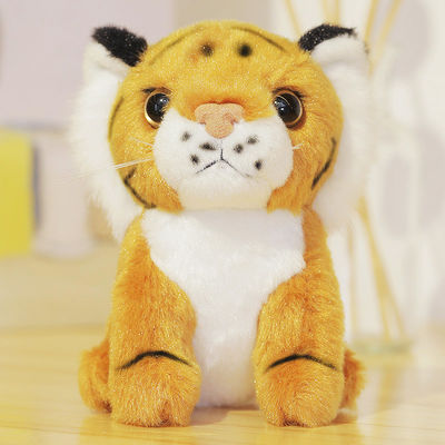 Het Katoenen van de Simulatietiger stuffed doll with polypropylene van EN71 25cm Vullen