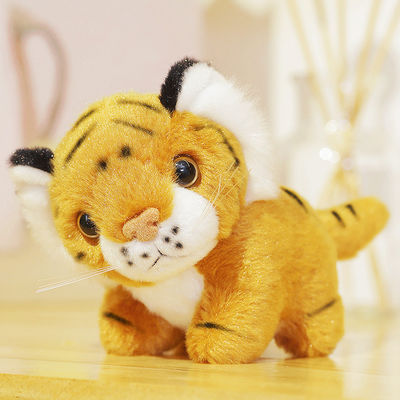 Het Katoenen van de Simulatietiger stuffed doll with polypropylene van EN71 25cm Vullen
