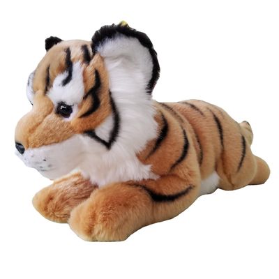 Het Katoenen van de Simulatietiger stuffed doll with polypropylene van EN71 25cm Vullen