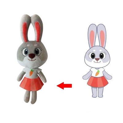 Certificatie van Kawaii de Pluche Gevulde Bunny Toy With EN71